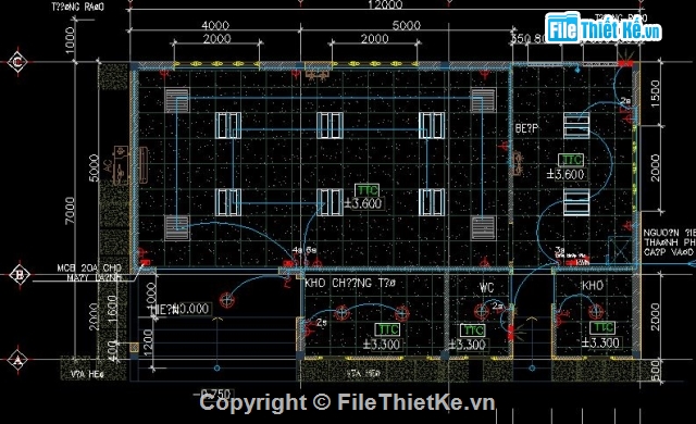 bản vẽ kiến trúc,kiến trúc UBND huyện,kiến trúc phòng họp,phòng họp